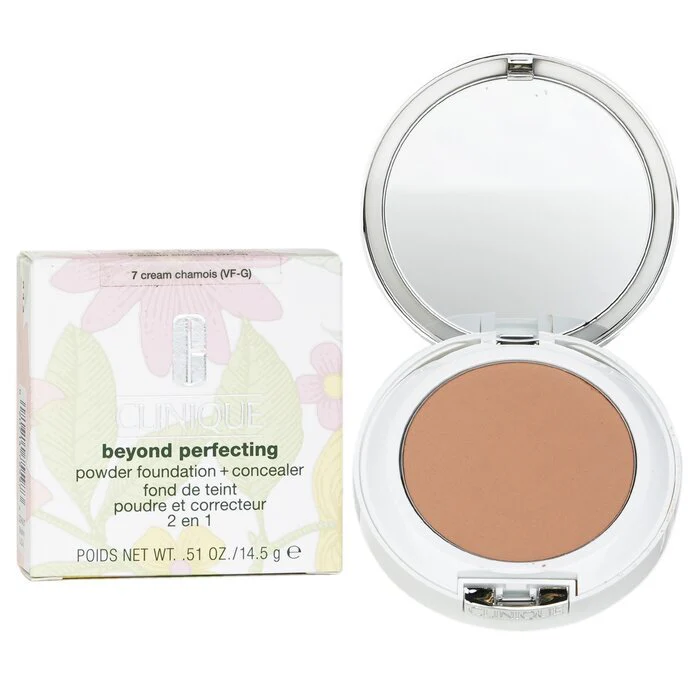 Clinique Beyond Perfecting Powder Foundation + Concealer - 07 Cream Chamois (VF-G) 14.5g - Image 2
