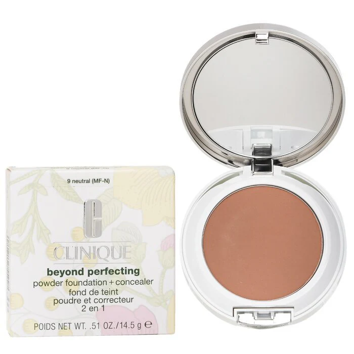 Clinique Beyond Perfecting Powder Foundation + Concealer - 09 Neutral (MF-N) 14.5g - Image 2