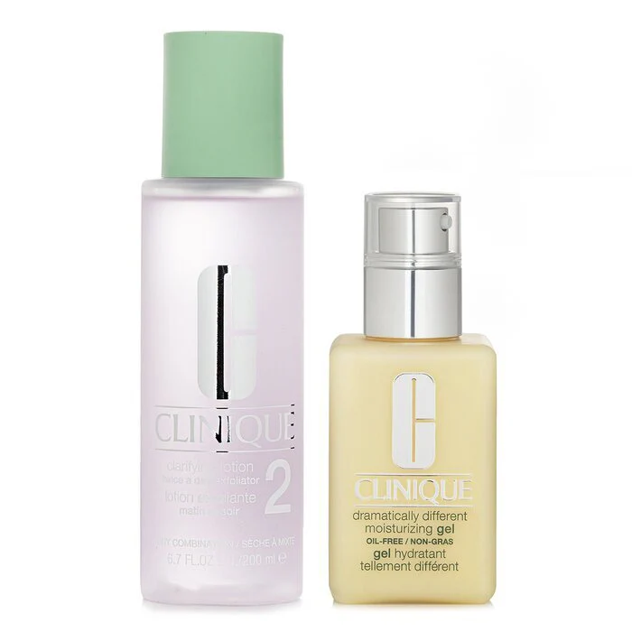 Clinique Dramatically Different Set 2: Moisturising Gel & Clarifying Lotion 2 - Combination Oily to Oily 2pcs - Image 2