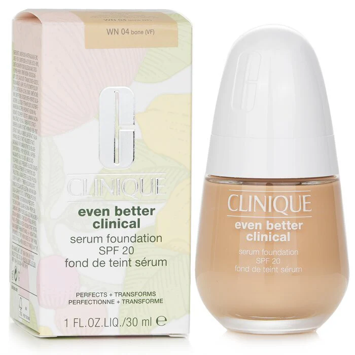 Clinique Even Better Clinical Serum Foundation SPF 20 - WN 04 Bone 30ml - Image 2