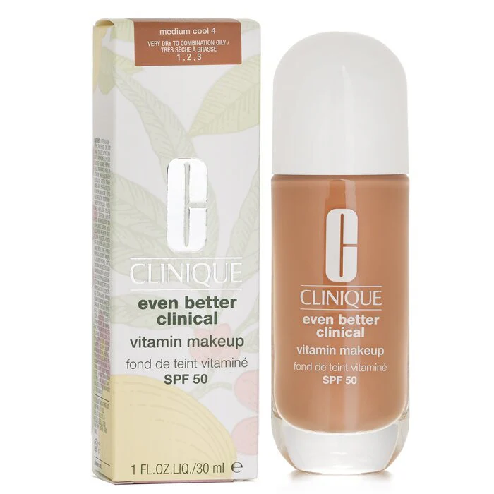 Clinique Even Better Clinical Vitamin MakeUp Foundation SPF 50 -  4 Medium Cool 30ml - Image 2