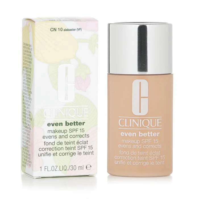 Clinique Even Better Makeup SPF15 (Dry Combination to Combination Oily) - No. 01/ CN10 Alabaster 30ml/1oz - Image 2
