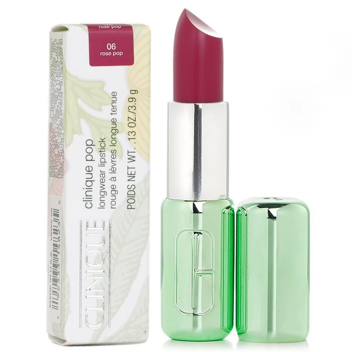Clinique Pop Longwear Lipstick Matte - 06 Rose Pop 3.9g - Image 2