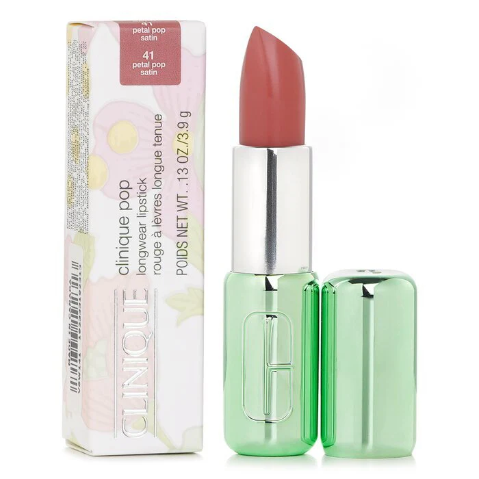 Clinique Pop Longwear Lipstick Satin - # 41 Petal Pop 3.9g/0.13oz - Image 2