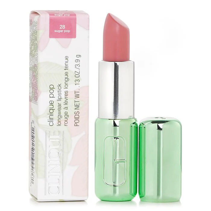 Clinique Pop Longwear Lipstick Shine - 28 Sugar Pop 3.9g - Image 2