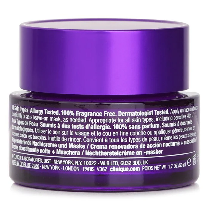 Clinique Smart Overnight Recovery Cream + Mask 50ml - Image 3
