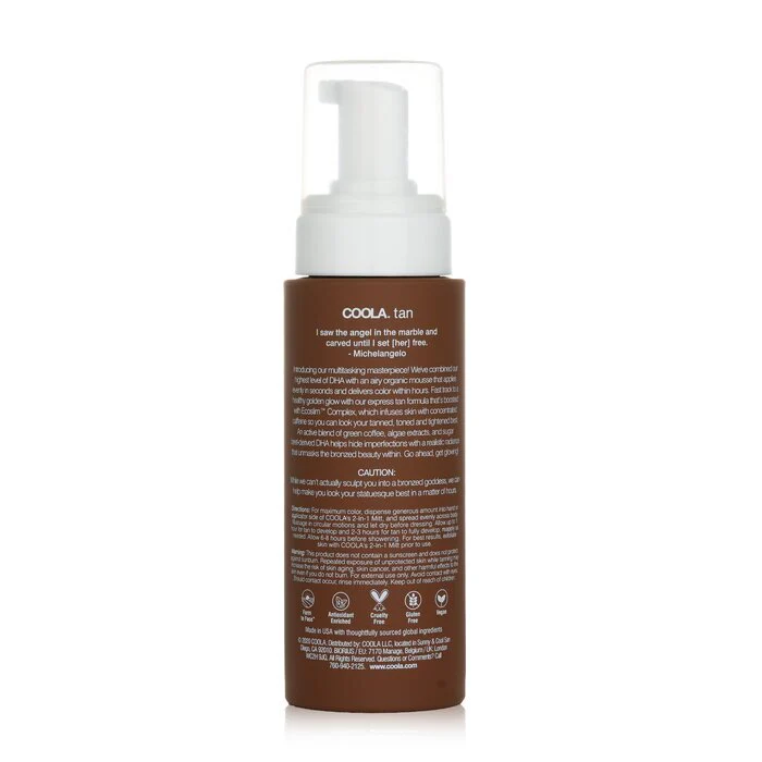 Coola Organic Sunless Tan Express Sculpting Mousse 207ml/7oz - Image 3