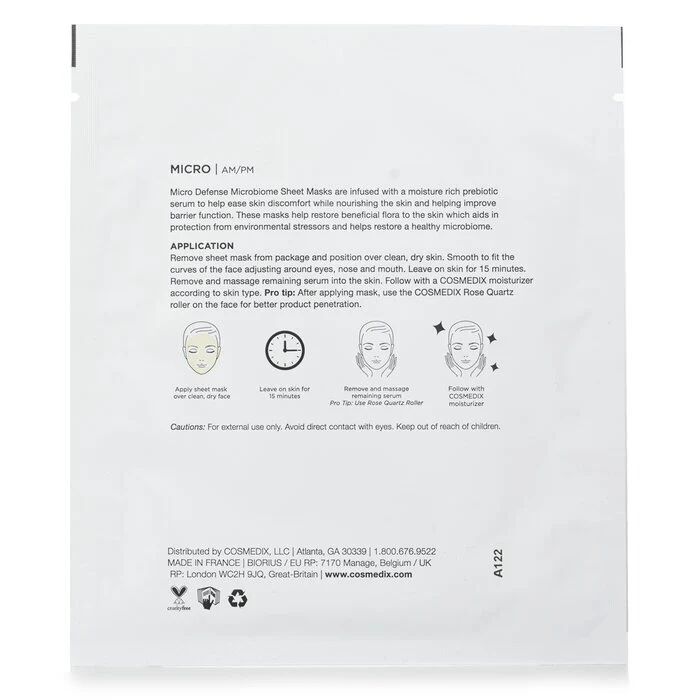CosMedix Micro Defense Microbiome Sheet Mask 5sheets - Image 3