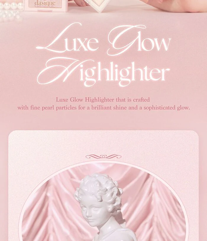 Dasique Luxe Glow Highlighter - 02 Pink Light 7g - Image 3