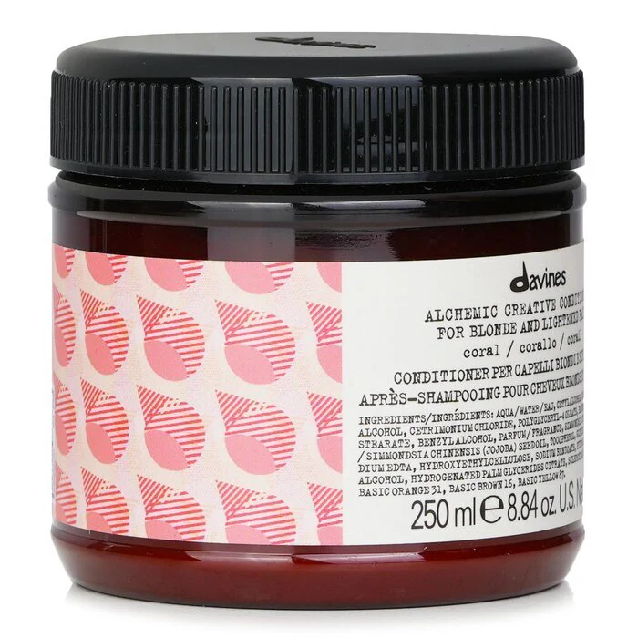 Davines Alchemic Creative Conditioner - # Coral (For Blonde and Lightened Hair) 250ml/8.84oz - Image 2