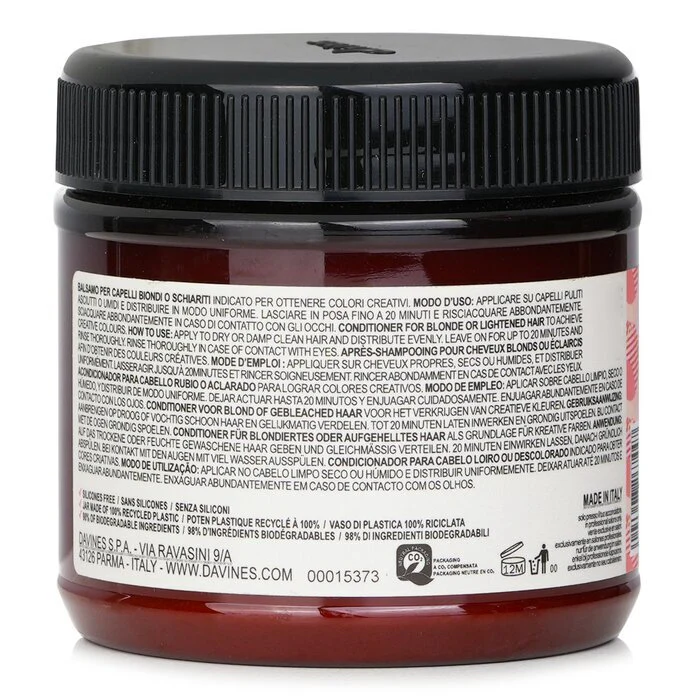 Davines Alchemic Creative Conditioner - # Coral (For Blonde and Lightened Hair) 250ml/8.84oz - Image 3