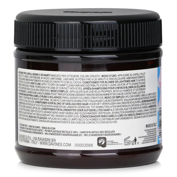 Davines Alchemic Creative Conditioner - # Marine Blue (For Blonde and Lightened Hair) 250ml/8.84oz - Image 3