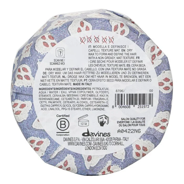 Davines More Inside This Is A Strong Dry Wax (For Defined Mat Textures) 75ml - Image 3