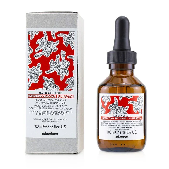 Davines Natural Tech Energizing Seasonal Superactive Seasonal Lotion (For Scalp and Fragile, Thinning Hair) 100ml - Image 2