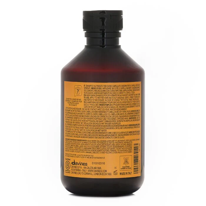 Davines Natural Tech Nourishing Shampoo (For Dehydrated Scalp and Dry, Brittle Hair) 250ml - Image 3