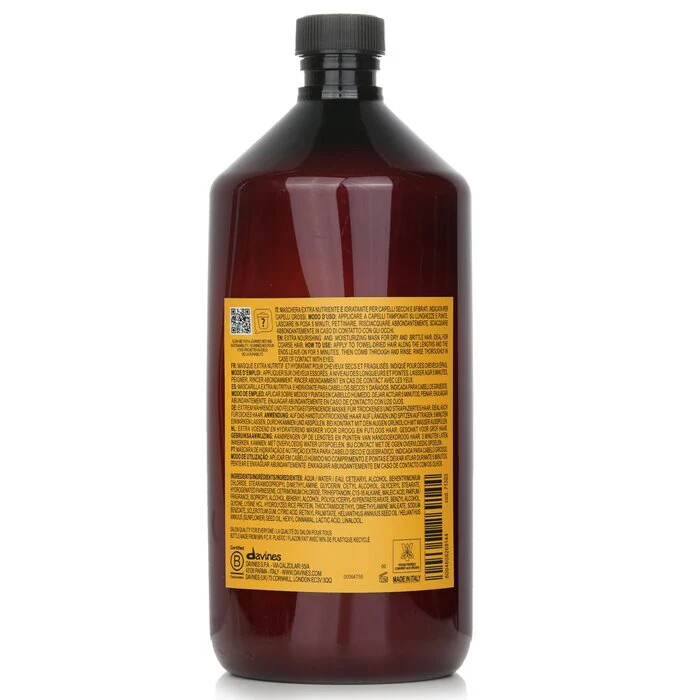 Davines Naturaltech Nourishing Vegetarian Miracle Mask (For Brittle Hair) 1000ml - Image 3