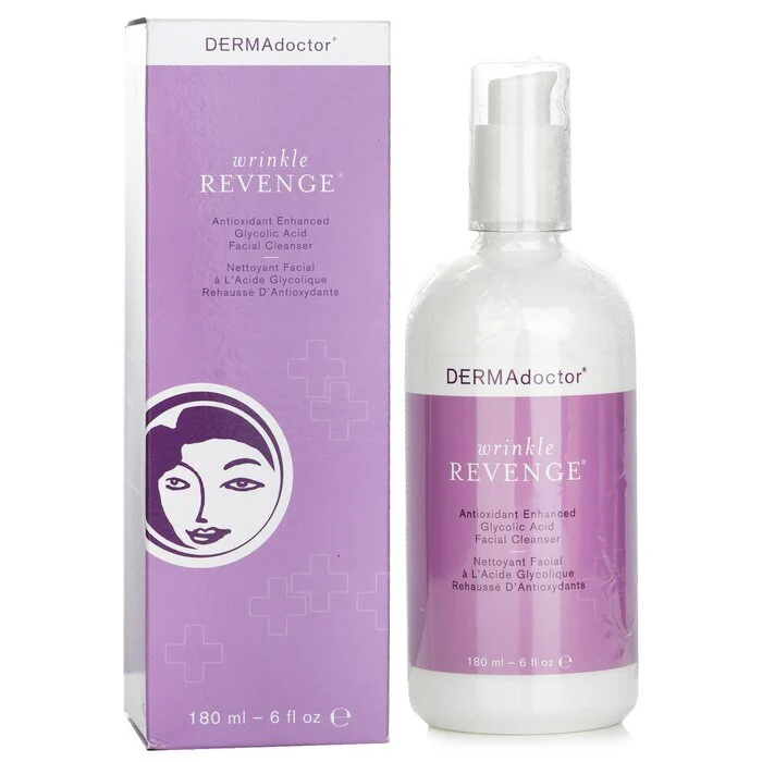 DERMAdoctor Wrinkle Revenge Antioxidant Enhanced Glycolic Acid Facial Cleanser 180ml/6oz - Image 2