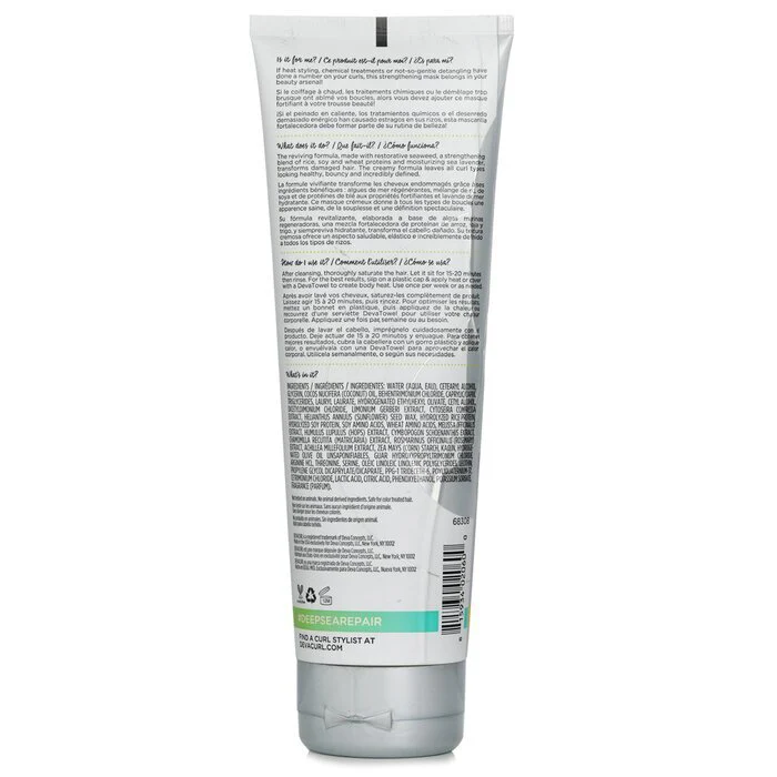 DevaCurl Deep Sea Repair (Seaweed Strengthening Mask) 236.6ml/8oz - Image 3
