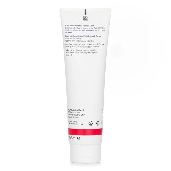 Dr. Hauschka Lavender Sandalwood Calming Body Cream - Soothes & Relaxes 145ml - Image 3