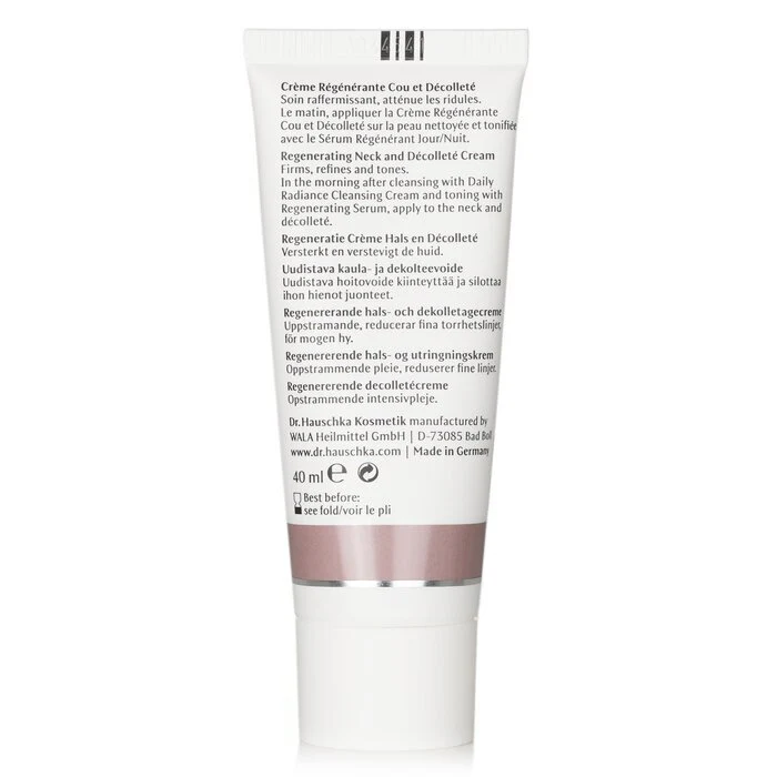 Dr. Hauschka Regenerating Neck And Decollete Cream 40ml - Image 3