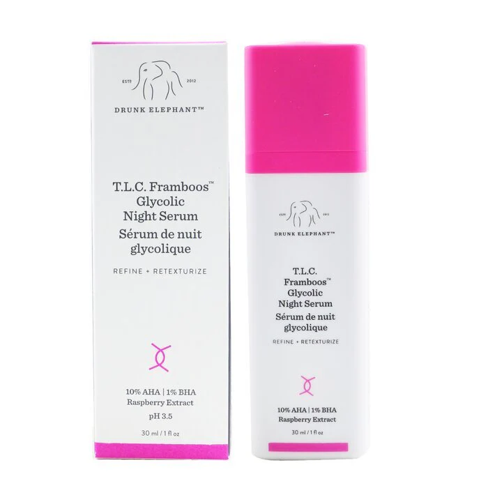 Drunk Elephant T.L.C. Framboos Glycolic Night Serum 30ml/1oz - Image 2