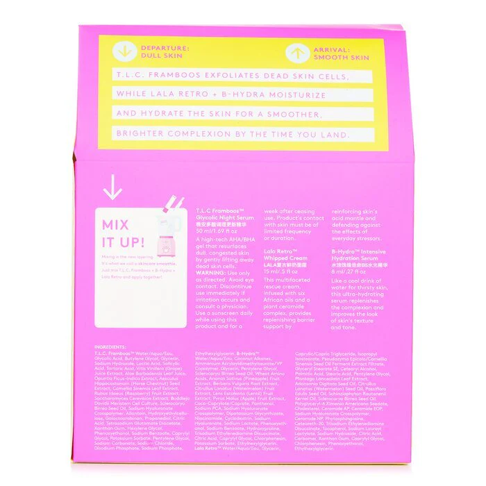 Drunk Elephant The TakeOff Kit: T.L.C Framboos Night Serum 50ml+ B-Hydra Serum 8ml+ Lala Retro Whipped Cream 15ml 3pcs - Image 3