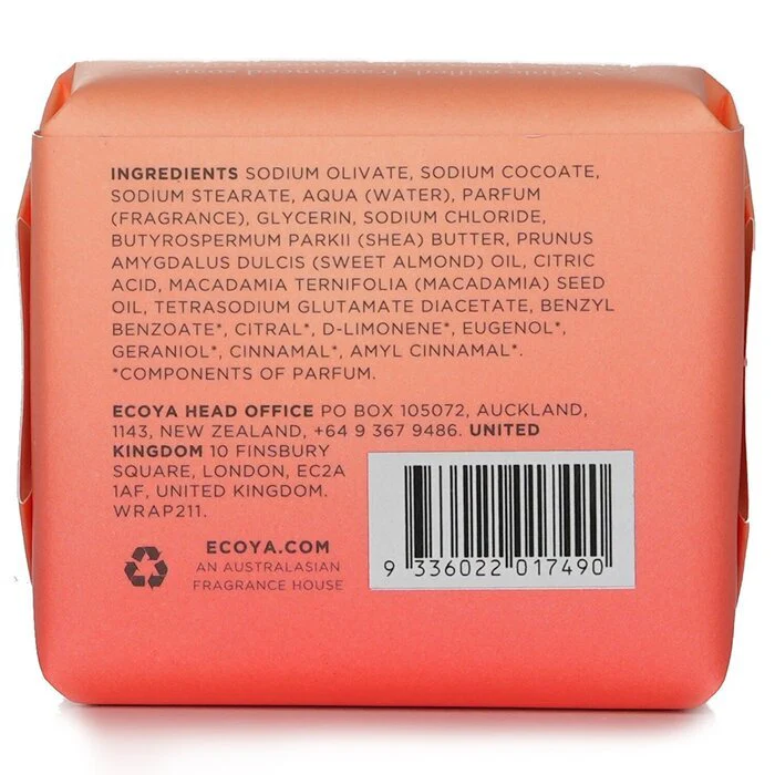 Ecoya Soap - Blood Orange 90g/3.2oz - Image 3