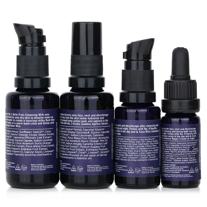 & Edible Beauty On The Fly Travel Mini Kit: Cleansing Milk 15ml+ Toner Mist 30ml+ Ageless Serum 10ml+ Hydrating Lotion 15ml 4pcs - Image 3
