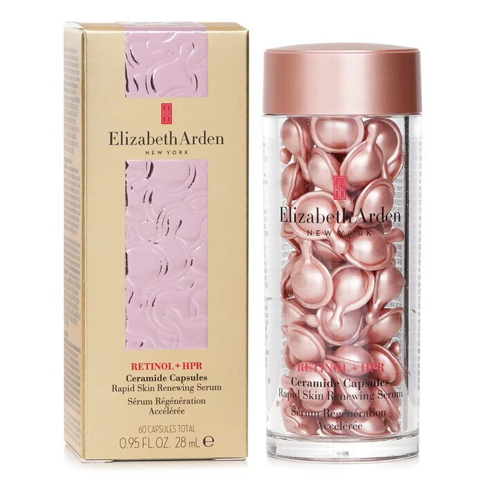 Elizabeth Arden Retinol + HPR Ceramide Capsules Rapid Skin Renewing Serum 60cap/28ml - Image 2