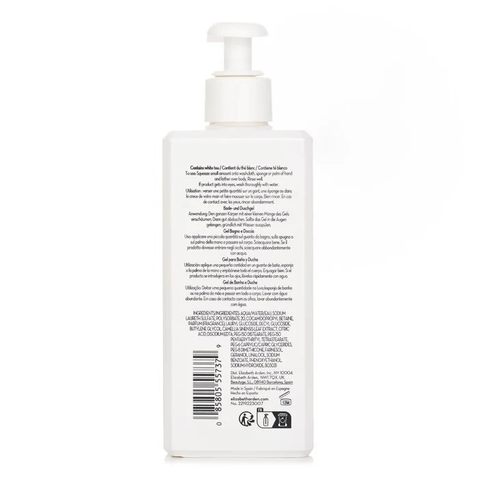 Elizabeth Arden White Tea Pure Indulgence Bath And Shower Gel 390ml - Image 3