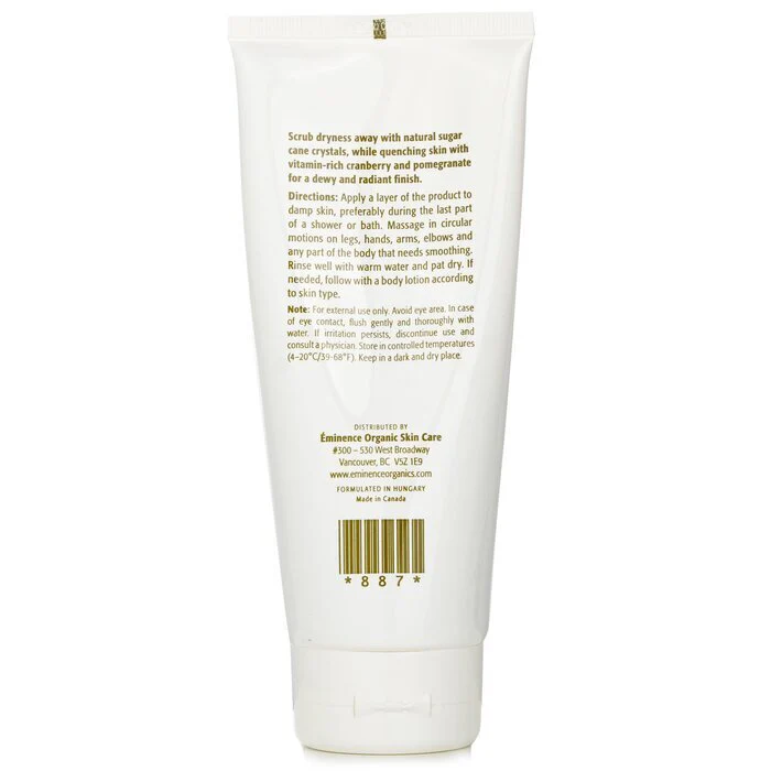Eminence Cranberry Pomegranate Sugar Scrub (Tube) 250ml/8.4oz - Image 3