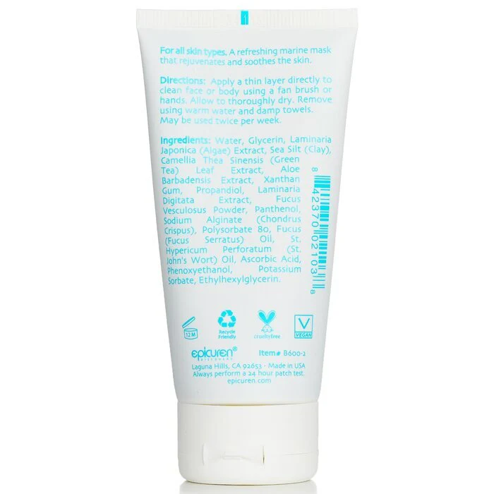 Epicuren Green Tea & Seaweed Soothing Mask 74ml/2.5oz - Image 3