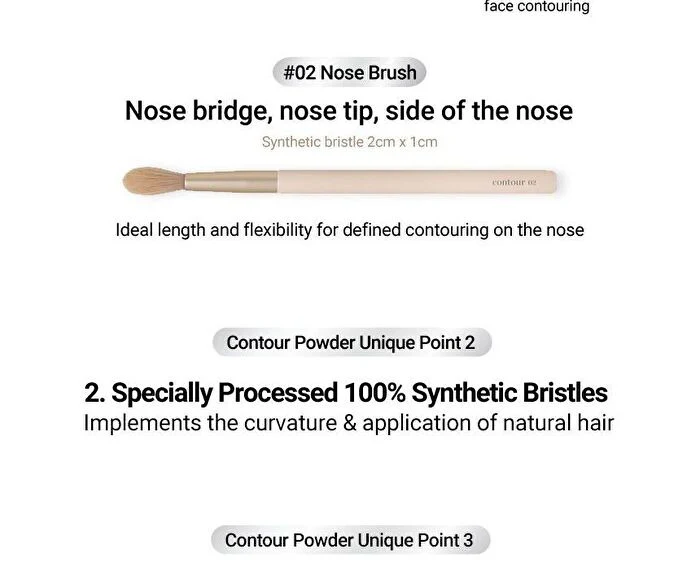 Etude House Contour Powder Brush -  02 Nose 1pc - Image 3
