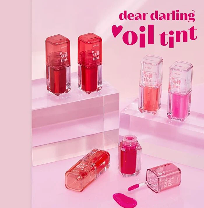 Etude House Dear Darling Oil Tint - 03 Neon Pink 4.2g - Image 2