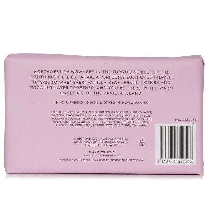 Glasshouse A Tahaa Affair Body Bar (Vanilla Caramel) 180g - Image 3