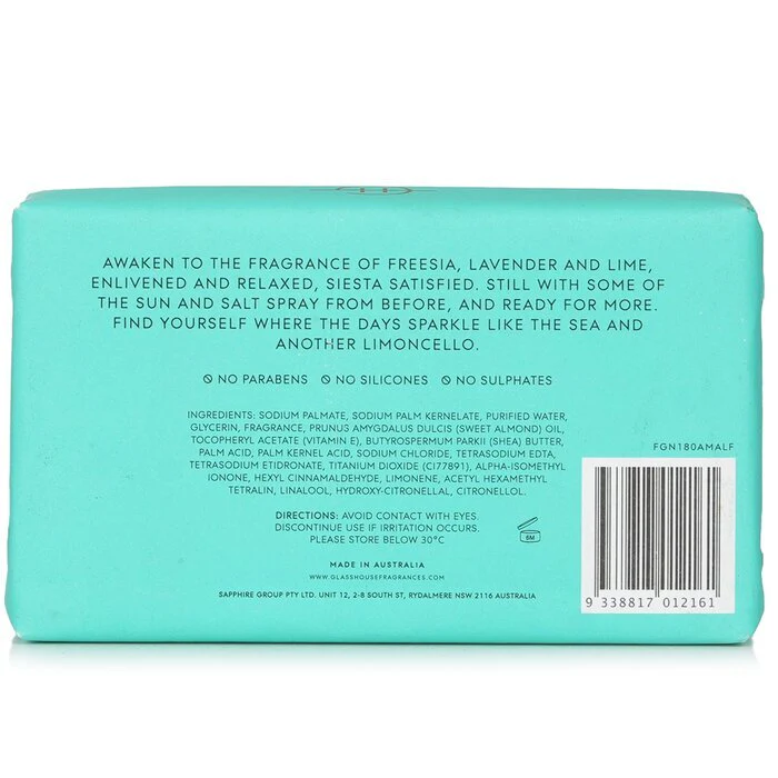 Glasshouse Body Bar - Lost In Amalfi (Sea Mist) 180g/6.3oz - Image 3
