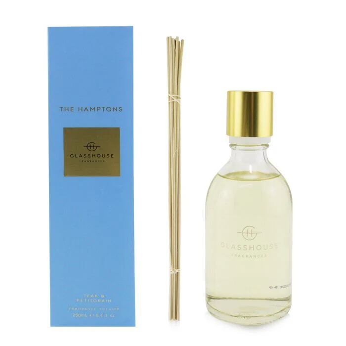 Glasshouse Diffuser - The Hamptons (Teak & Petitgrain) 250ml - Image 2
