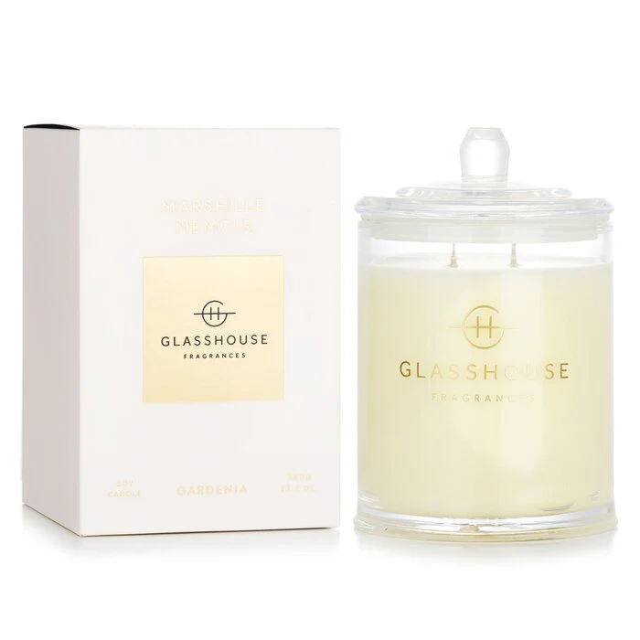 Glasshouse Triple Scented Soy Candle - Marseille Memoir (Gardenia) 380g/13.4oz - Image 2