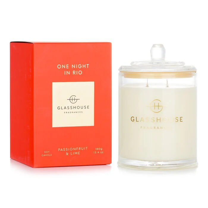 Glasshouse Triple Scented Soy Candle - One Night In Rio (Passionfruit & Lime) 380g/13.4oz - Image 2
