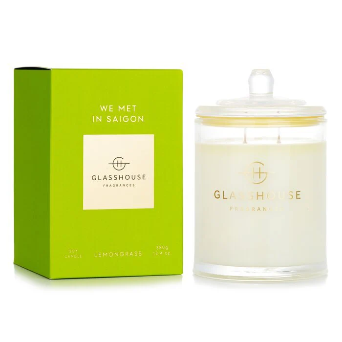 Glasshouse Triple Scented Soy Candle - We Met In Saigon (Lemongrass) 380g/13.4oz - Image 2
