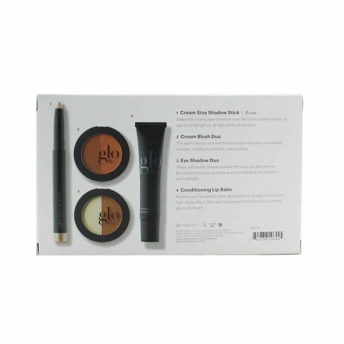 Glo Skin Beauty In The Nudes (Shadow Stick + Cream Blush Duo + Eye Shadow Duo + Lip Balm) - # Backlit Bronze Edition 4pcs+1bag - Image 3