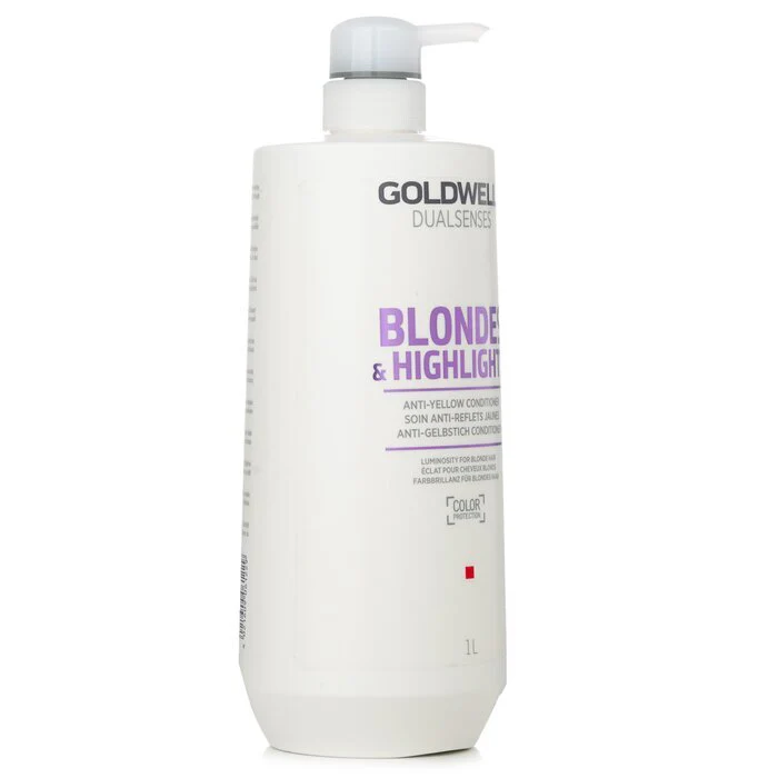 Goldwell Dual Senses Blondes & Highlights Anti-Yellow Conditioner (Luminosity For Blonde Hair) 1000ml - Image 2