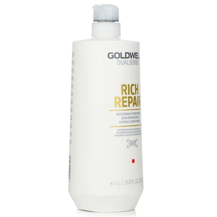 Goldwell Dual Senses Rich Repair Restoring Conditioner (Regeneration For Damaged Hair) 1000ml - Image 2