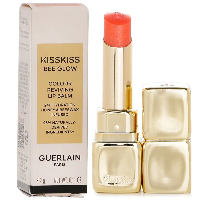 Guerlain KissKiss Bee Glow Lip Balm - 389 Pearly Peach 3.2g - Image 2