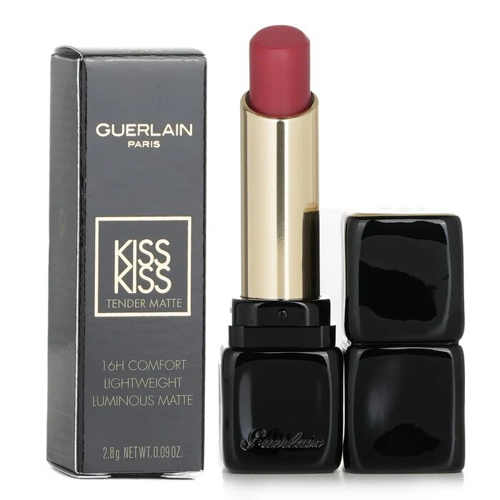 Guerlain Kisskiss Tender Matte Lipstick - # 214 Romantic Nude 2.8g/0.09oz - Image 2