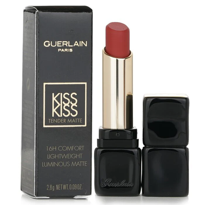 Guerlain Kisskiss Tender Matte Lipstick - # 770 Desire Red 2.8g/0.09oz - Image 2