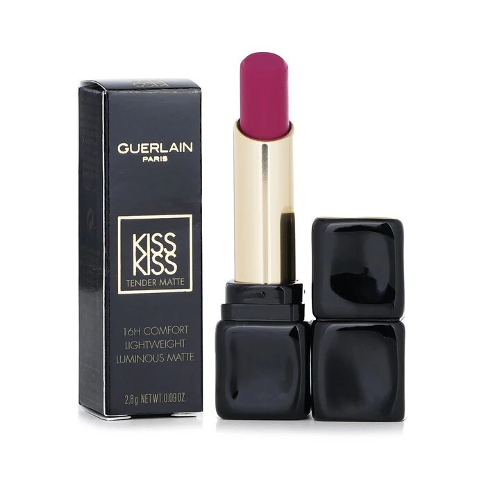 Guerlain Kisskiss Tender Matte Lipstick - # 880 Caress Plum 2.8g/0.09oz - Image 2