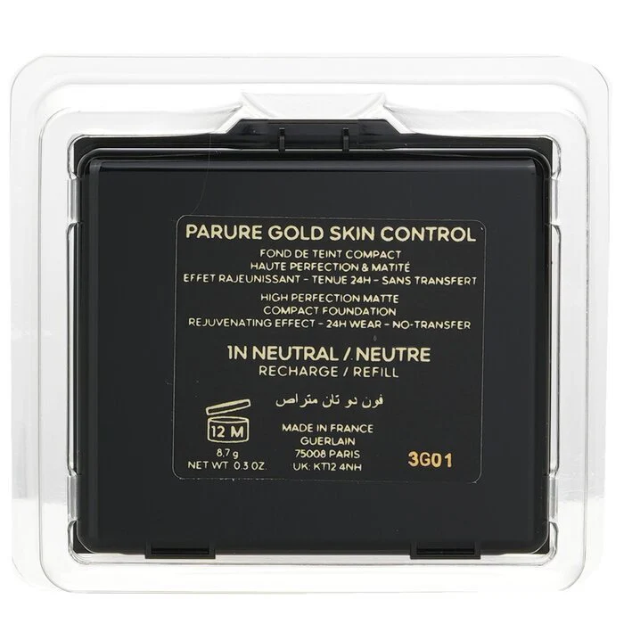 Guerlain Parure Gold Skin Control High Perfection Matte Compact Foundation Refill -  1N 8.7g - Image 3