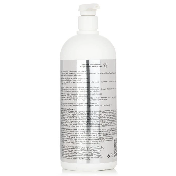 IGK Extra Love Volume & Thickening Shampoo 1000ml/33.8oz - Image 3