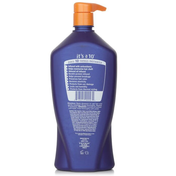 It's A 10 Miracle Shampoo Plus Keratin (Sulfate Free) 1000ml - Image 3